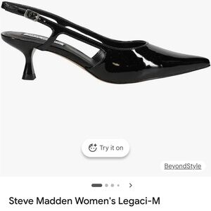 NEW Steve Madden Women's Black Legaci Kitten Heel Pump